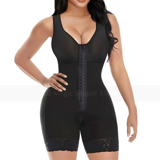 Fajas Colombian Shapewear for Women Post-Surgery BBL Girdle Waist Trainer Full Body Compression Flat Tummy Hourglass Shaper