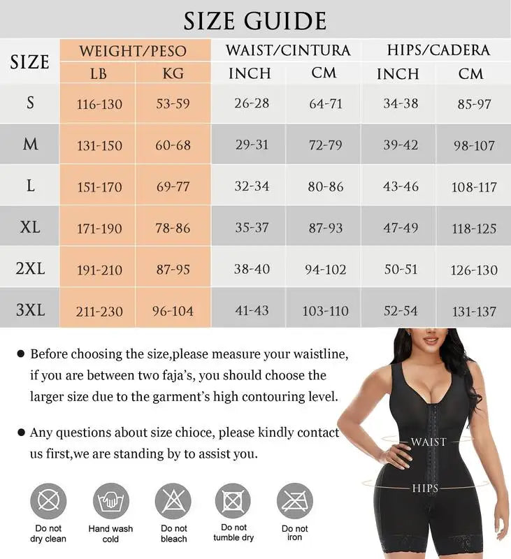 YIANNA Colombian Fajas Shapewear for Women - Ultimate Tummy Control Bodysuit with Zipper Crotch and Butt Lifter
