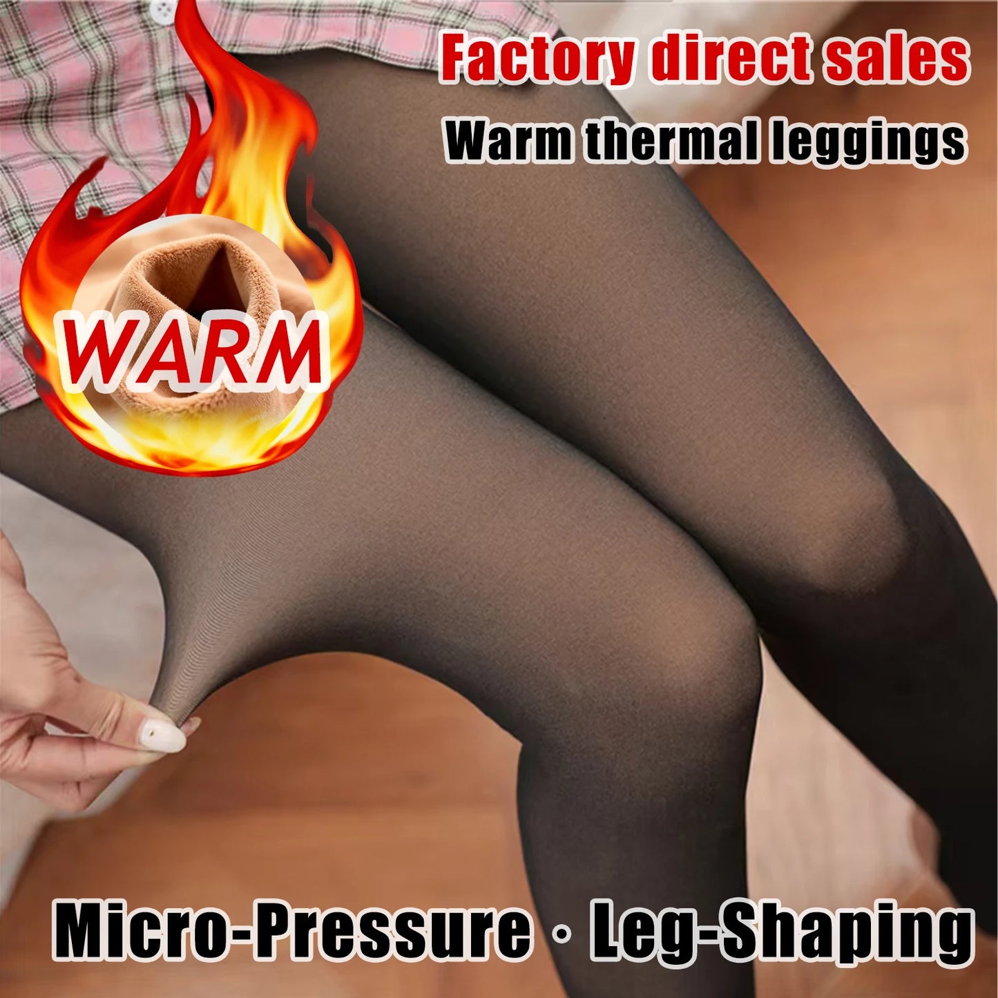 Winter Ready High Elasticity Fleece Lined Compression Leggings for Women - Slimming, Warm, and Versatile Base Layer