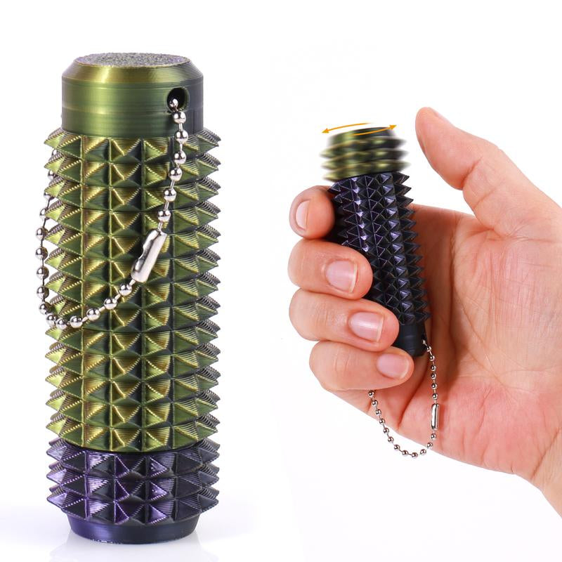 Pain Stim Fidget, Pocket Mini Fidget Toy for Adults,3D Printed Venting Key Pendant, Spiky Grippie Stim Keychain for Anxiety Relief, Positive, Rotate Adults Spiky Sensory Toys， Novelty Gifts for Friends
