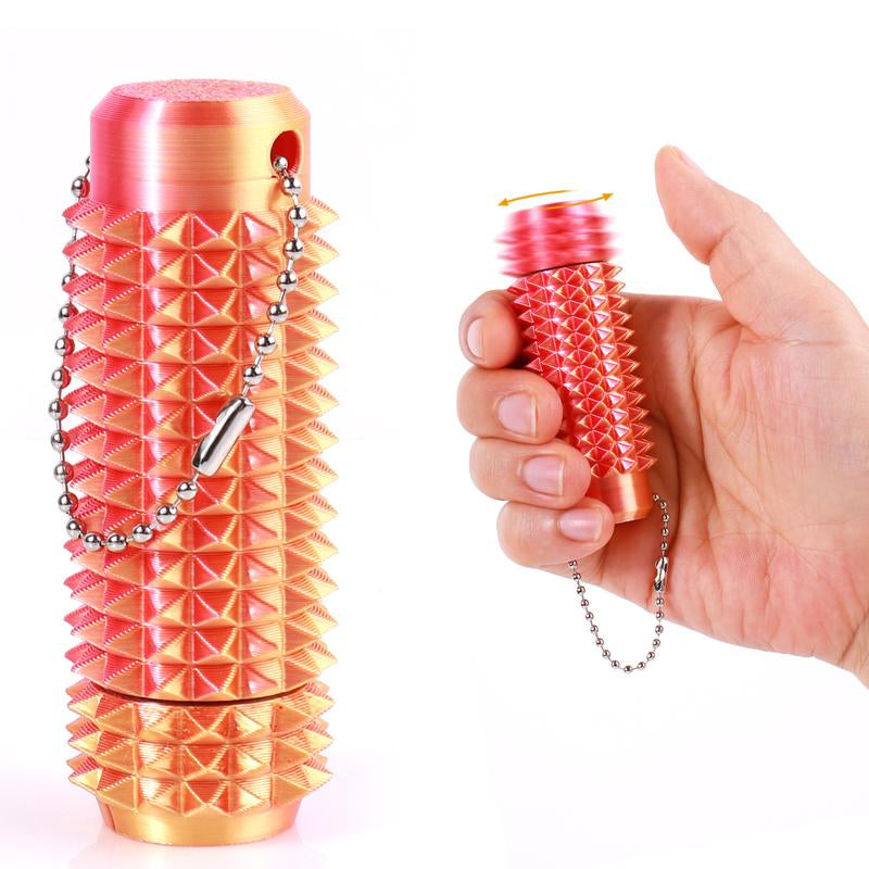 Pain Stim Fidget, Pocket Mini Fidget Toy for Adults,3D Printed Venting Key Pendant, Spiky Grippie Stim Keychain for Anxiety Relief, Positive, Rotate Adults Spiky Sensory Toys， Novelty Gifts for Friends