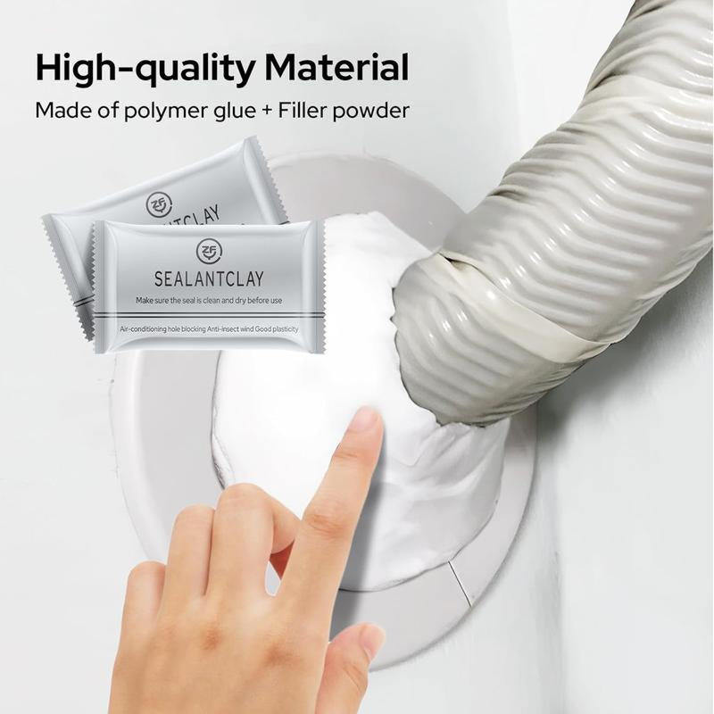 Repair Wall Holes for Wall Hole,10 Counts Waterproof Sealant Mastic,Drain Connection,Quick Mending Mud,Air Conditioning Hole Waterproof Seal Putty.